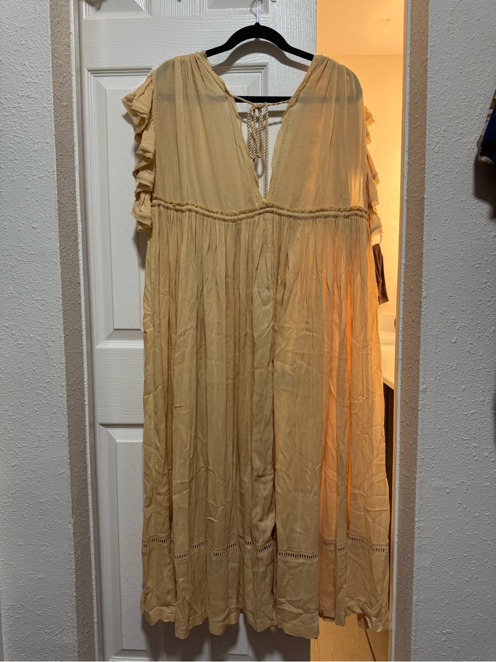 Free People Mustard Yellow Embroidered Maxi Dress - Picture 2 of 3